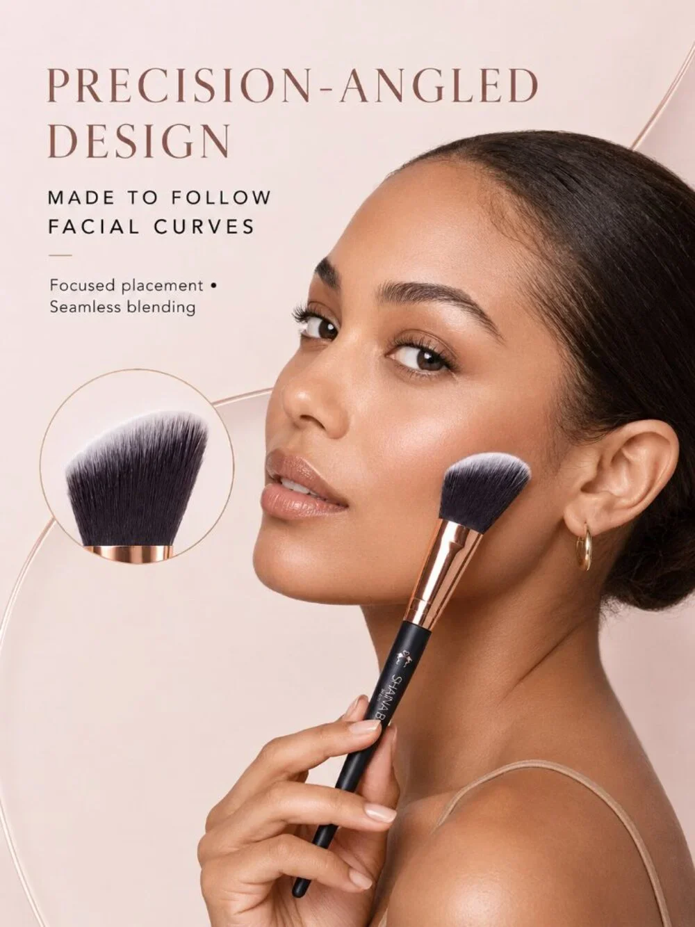Shaina B Miami Contour Angled Makeup Brush NIP